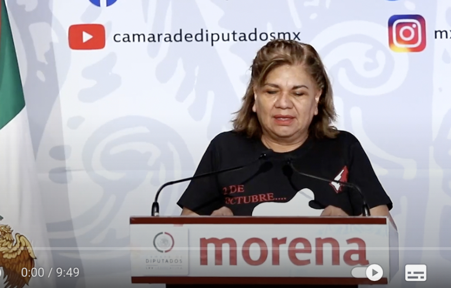 Morena presume que en el marco del aniversario del 2 de octubre la 4T garantiza libertad de expresión y derecho a la libre manifestación