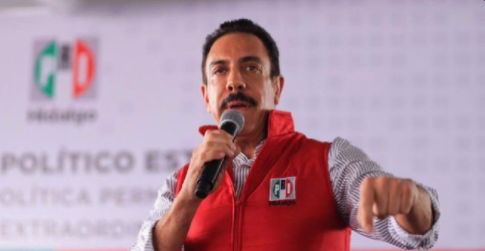 Acusa Omar Fayad “traición” a la militancia priísta en Hidalgo, tras entregar la candidatura a gobernador al PAN