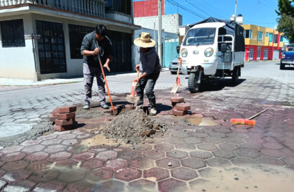 CAPAMH continúa con trabajos de reparación de fugas en Huamantla