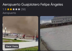 Nombran en Google maps terminal de Santa Lucía como Aeropuerto “Guajolotero” Felipe Ángeles