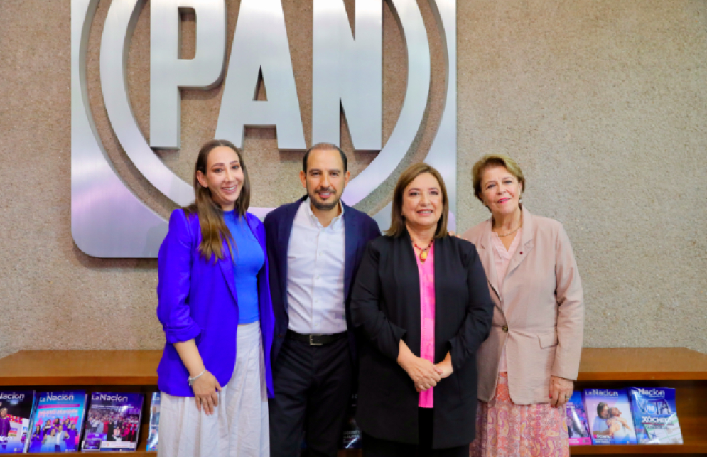 Xóchitl Gálvez y Marko Cortés fuman la pipa de la paz; aseguran que seguirán defendiendo la paz y la libertad