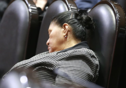 Diputada de Morena captada durmiendo en su curúl justifica siesta: “no saben el ritmo de trabajo que tenemos, vengo de lejos”, dice