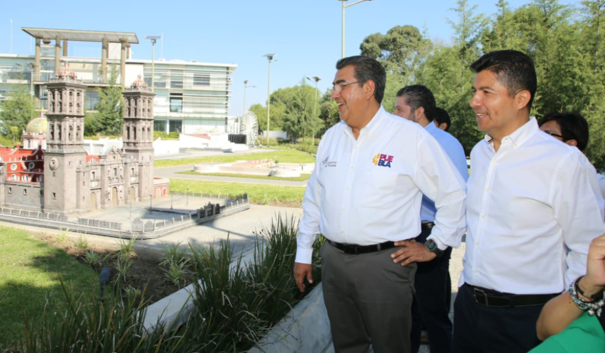 Sergio Salomón y Eduardo Rivera arrancan rehabilitación de parque abandonado por Barbosa