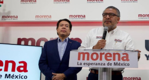 Horacio Duarte presume que Delfina Gómez va 20 puntos arriba en el EdoMex y no le teme al debate