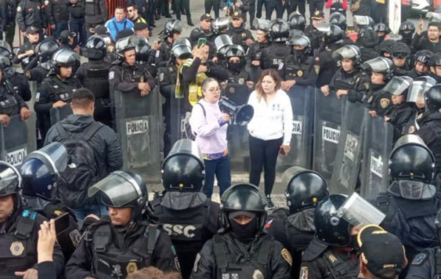 Juzgadoras se solidarizan contra represión de granaderos a juezas manifestantes en la F1