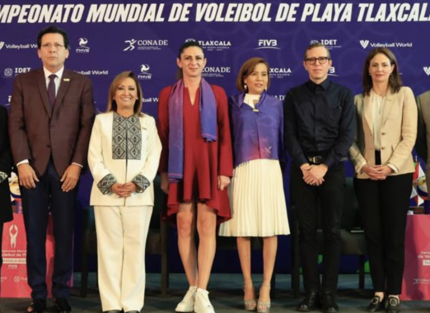 Continúa la promoción del Campeonato Mundial de Voleibol de Playa 2023