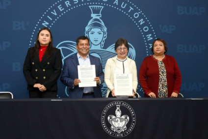 Encabeza la Rectora Lilia Cedillo Ramírez convenio de colaboración con la Secretaría de Infraestructura estatal
