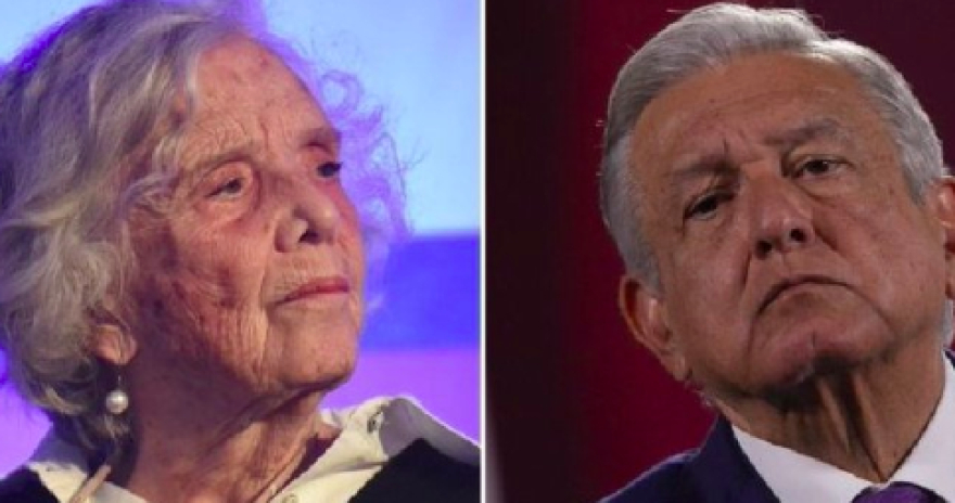 Tunde Elena Poniatowska a AMLO por nula atención a la cultura; &quot;no ha hecho nada&quot;