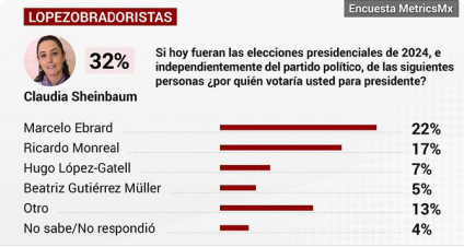 Encuesta "La sucesión en el año previo al destape"