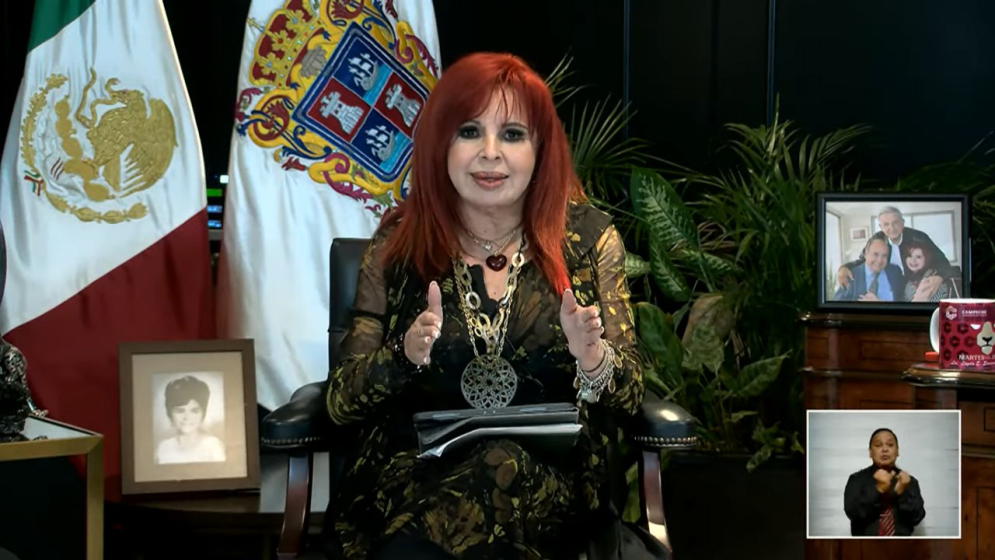 Layda Sansores califica como “montajes” los videos de funcionarios de su gobierno