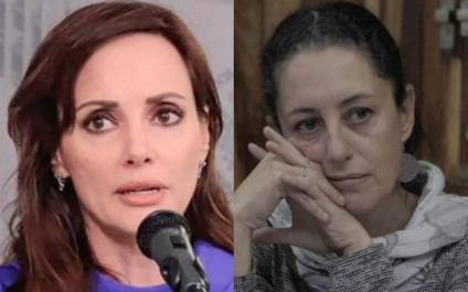 Lilly Téllez y Claudia Sheinbaum