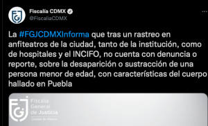 Descarta Fiscalía de la CDMX que bebé sin vida en el penal de San Miguel saliera de la capital del país