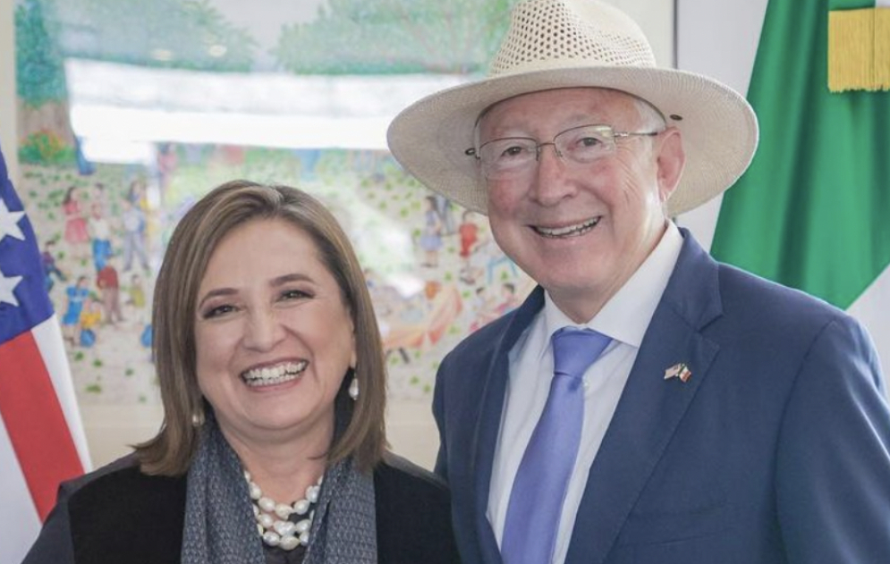 Xóchitl Gálvez pide a Estados Unidos y a Ken Salazar voltear a ver el proceso electoral en México