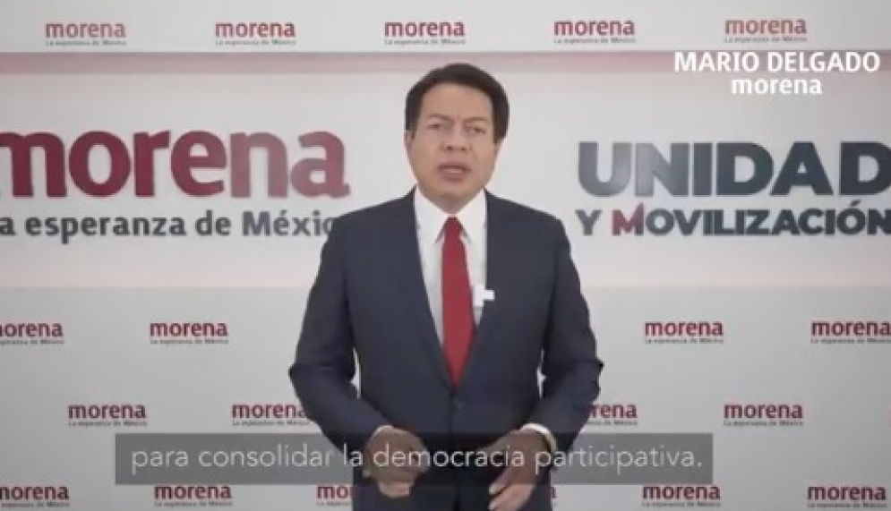 Mario Delgado pide a legisladores reconsiderar la veda informativa para la revocación del mandato, &quot;no se debe restringir a AMLO&quot;