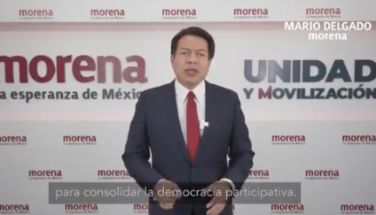 Mario Delgado pide a legisladores reconsiderar la veda informativa para la revocación del mandato, "no se debe restringir a AMLO"