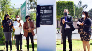 Celebran con placa conmemorativa 27 años de la Estación de Servicio Universitaria