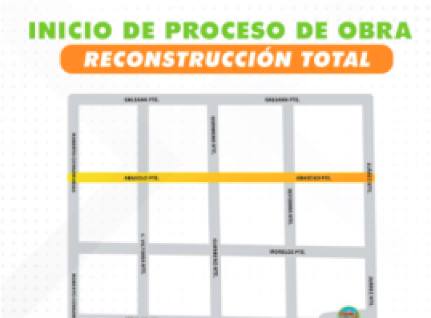 Inician los trabajos de reconstrucción de la calle Abasolo en Huamantla