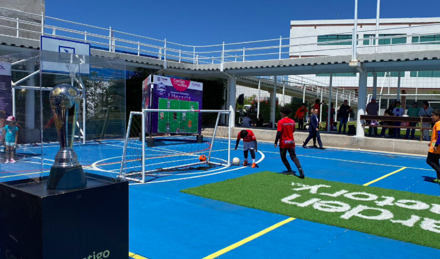 Trofeo del Campeonato Mundial de Fútbol 7 recorre municipios y juntas auxiliares