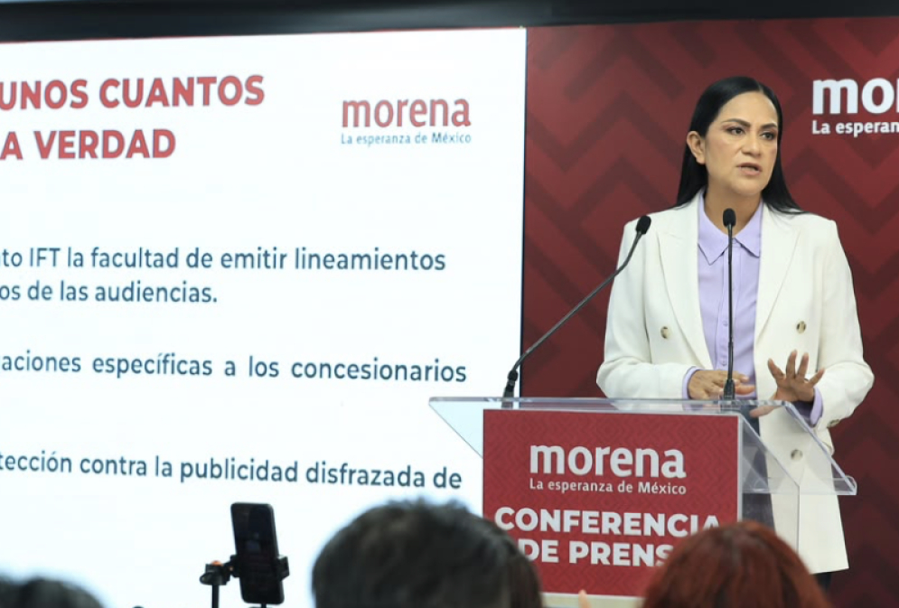 Ariadna Montiel acusa “hipocresía” del PAN por críticas contra la ley censura de morena