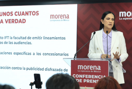Ariadna Montiel acusa “hipocresía” del PAN por críticas contra la ley censura de morena