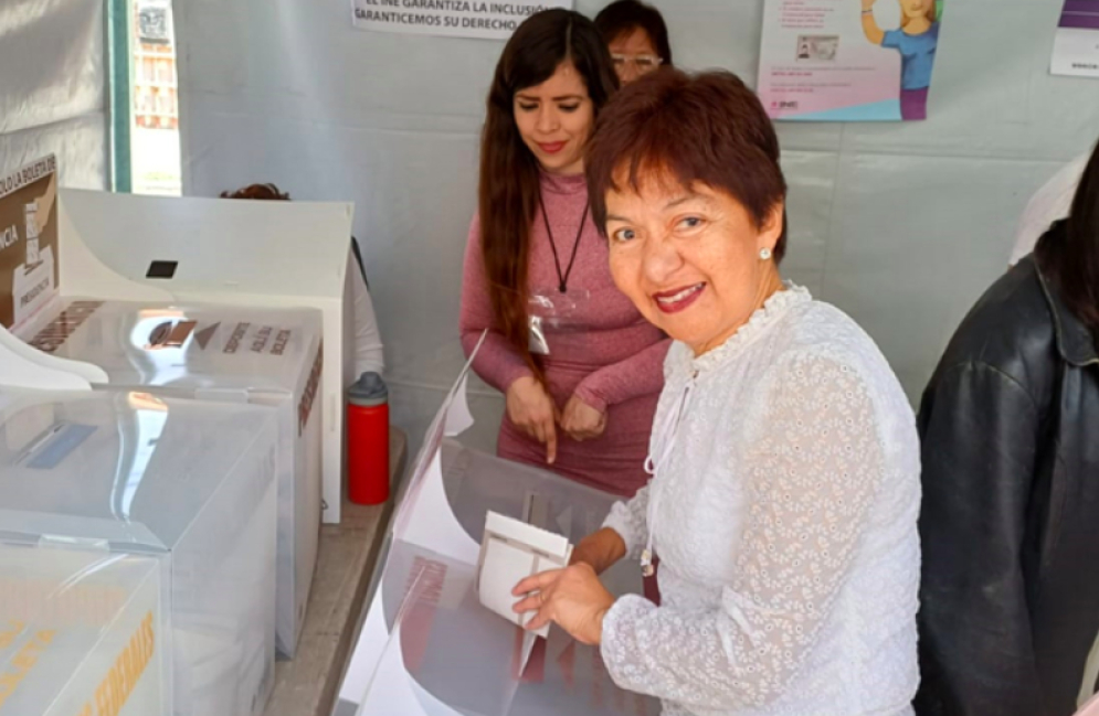 Lilia Cedillo invita a la sociedad a acudir a las urnas para decidir el rumbo del país