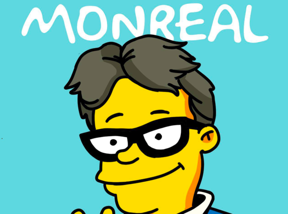 Monreal presume caricatura de los Simpson con su figura: “espero estar en sus profecías”, dice