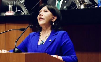 Anabell Ávalos escala al senado necedad de la 4T para reubicar escuela