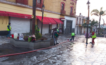 CAPAMH y Servicios Públicos refuerzan acciones de limpieza en Huamantla