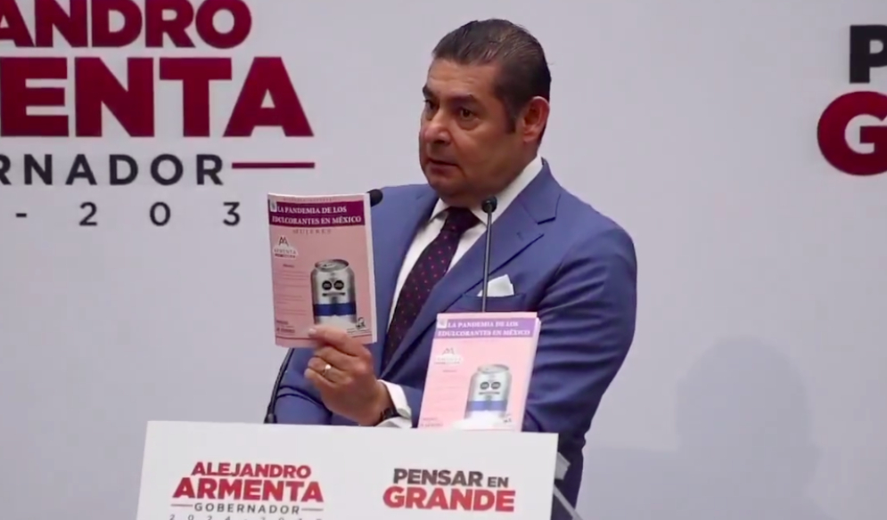 Armenta reafirma su compromiso por combatir el uso de edulcorantes