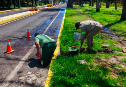 CAPAMH atiende de manera inmediata fuga de agua frente a la SARH