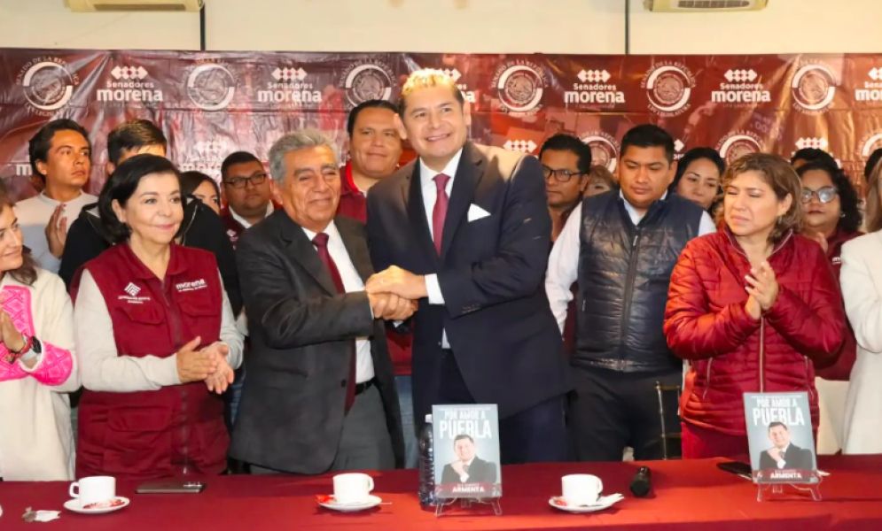 Morena, PT, Partido Verde, NA y Fuerza por México irán en alianza en Puebla para 2024