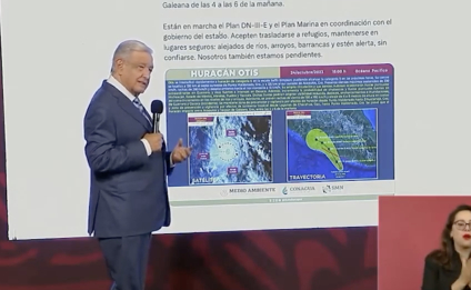 "Pensé en decir 'viene cañón'", dice AMLO sobre alertar a Acapulqueños de Otis pero consideró que un Tweet era “suficiente”