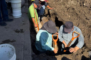 CAPAMH atiende fuga en calle Juárez Norte y suspende temporalmente operación del pozo Benito Juárez