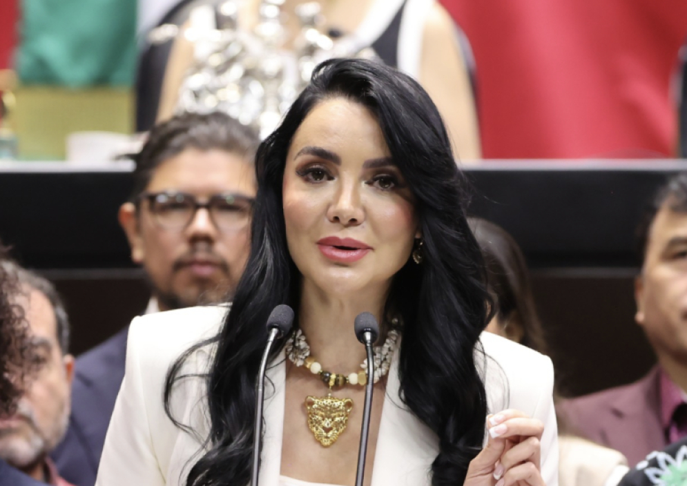 Diputada de Morena justifica haber querido aparecer en la foto junto a Harfuch: “es por protocolo”, dice