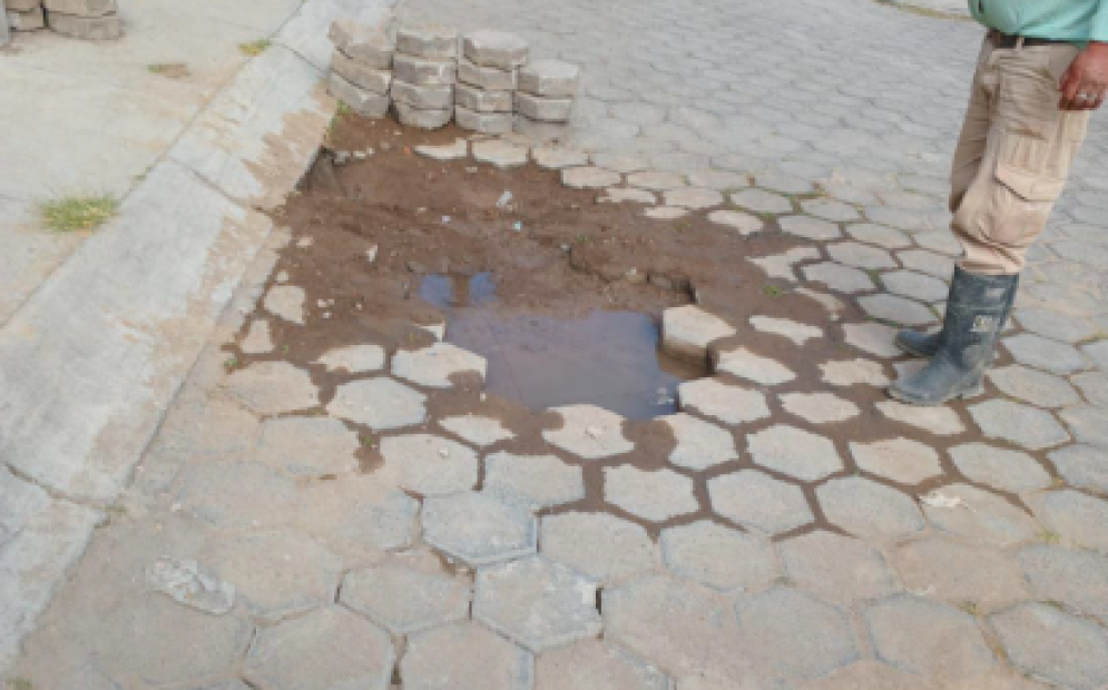 CAPAMH repara fugas y da mantenimiento preventivo en distintos puntos de Huamantla