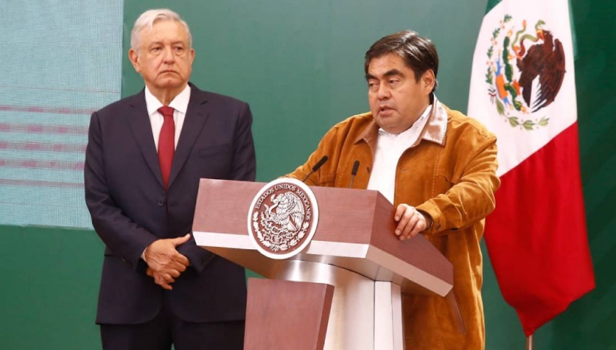 AMLO y Miguel Barbosa