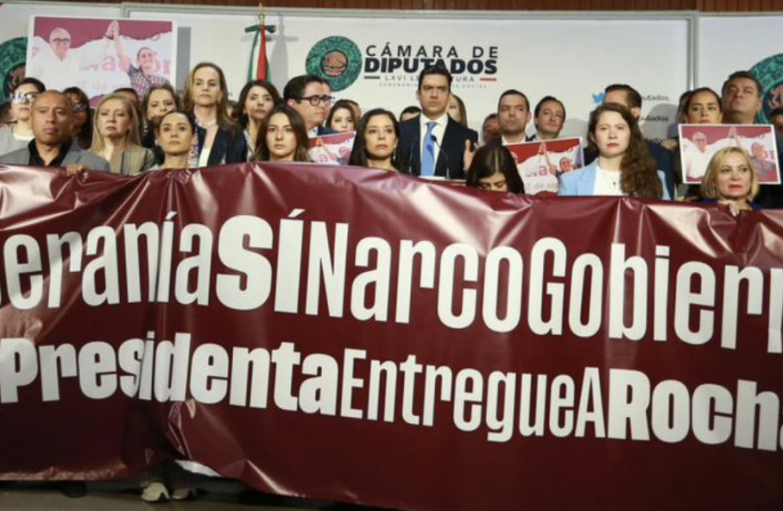 PAN formaliza solicitud de juicio político contra narco gober de Morena en Sinaloa