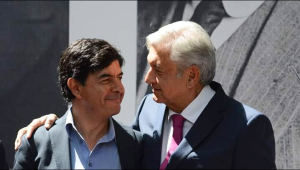 Jesús Ramírez Cuevas y Andrés Manuel López Obrador 