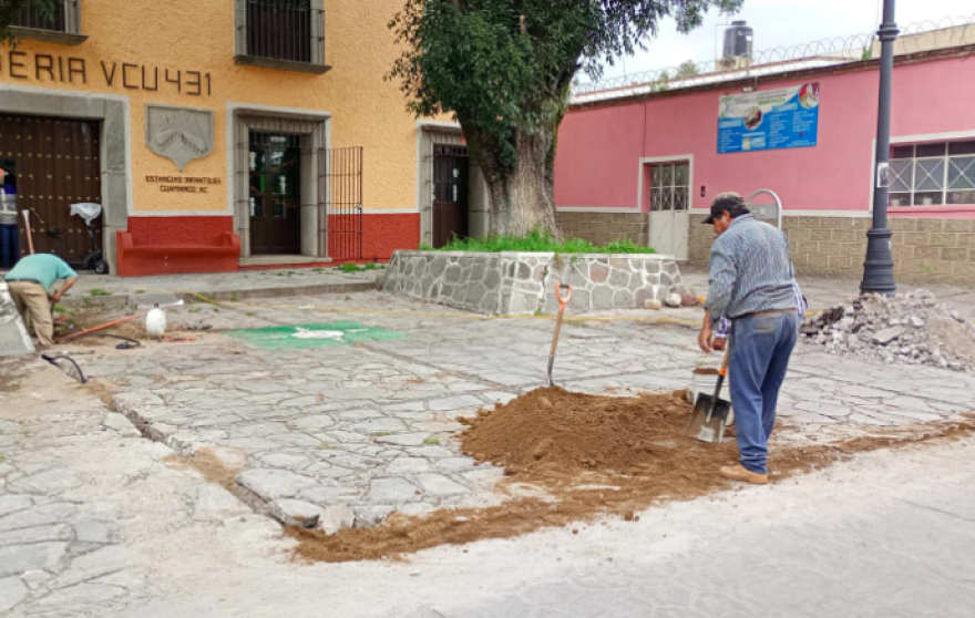 CAPAMH realiza trabajos de mantenimiento y reparación en distintos puntos de Huamantla