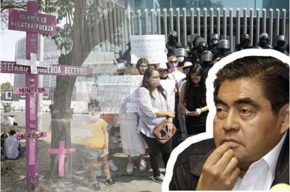 Piden la renuncia de Barbosa ante impunidad en feminicidios en Puebla
