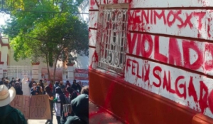 Un violador no será gobernador: así se manifestaron feministas contra Félix Salgado