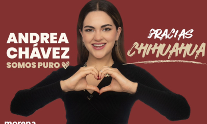 Morena elige a Andrea Chávez como candidata al Senado