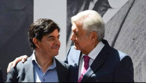 Jesús Ramírez Curvas y Andrés Manuel López Obrador 