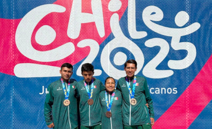 Alumnos de las preparatorias Enrique Cabrera Barroso y Emiliano Zapata, ganan medalla de bronce en la prueba de 400 metros planos