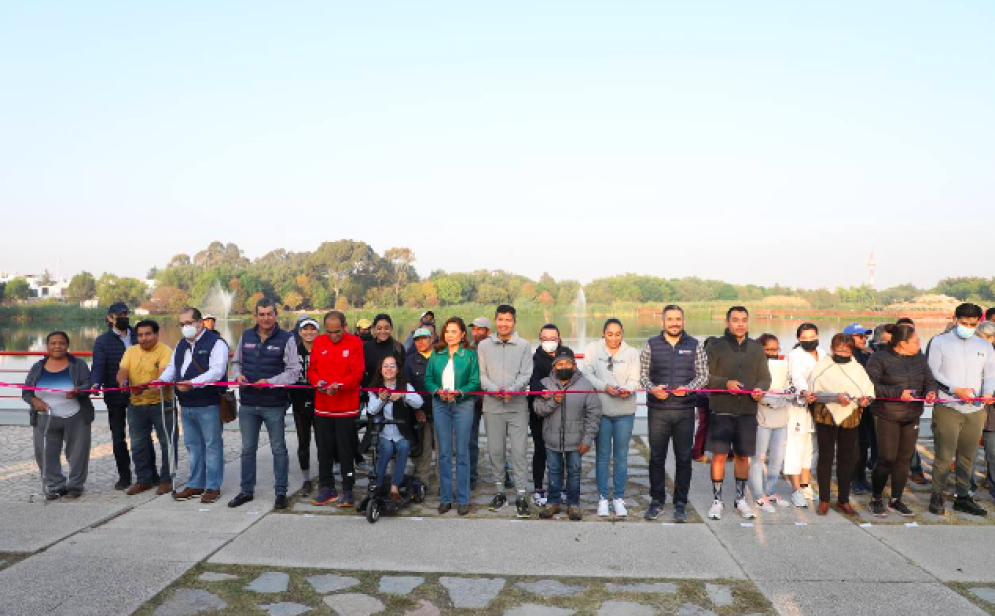 Entregan rehabilitación del parque Centenario Laguna de Chapulco