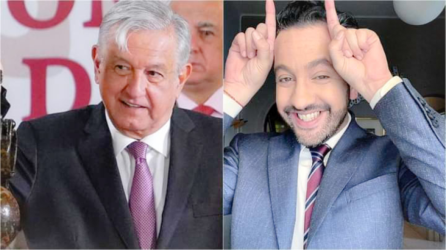 Andrés Manuel López Obrador y Chumel Torres 