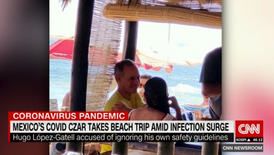 Hugo López-Gatell aparece en CNN