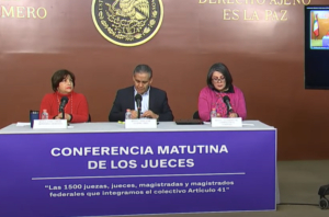 Integrantes del PJF exhiben persecución penal de la 4T para quien emita resoluciones en contra la reforma judicial de morena