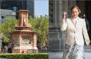 Beatriz Gutiérrez Müller se complace del retiro de la estatua de Colón