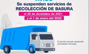 Estos son los servicios que suspenderá la comuna por festejos de navidad y año nuevo 